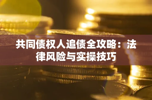 武汉共同债权人追债全攻略：法律风险与实操技巧
