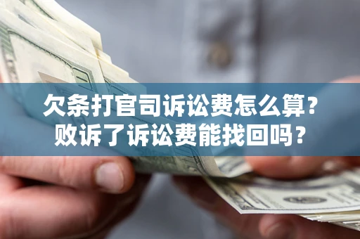 武汉欠条打官司诉讼费怎么算？败诉了诉讼费能找回吗？