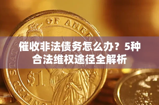 武汉催收非法债务怎么办？5种合法维权途径全解析