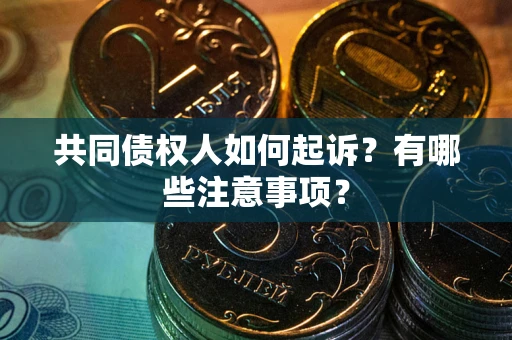 武汉共同债权人如何起诉？有哪些注意事项？